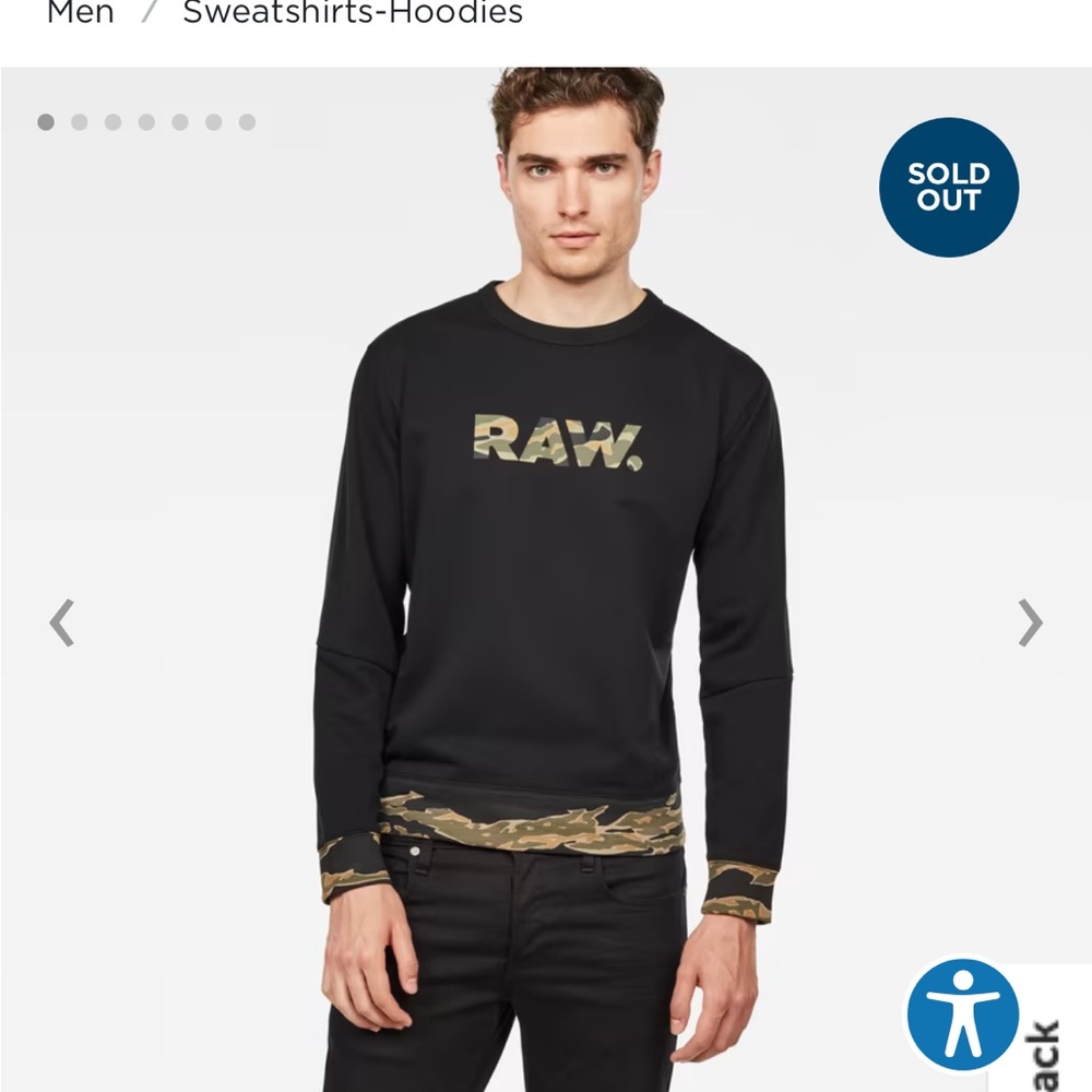 G-Star Raw TAHIRE STALT DECONSTRUCTED SWEATER - XL